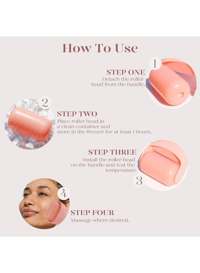 Joudi Ice Roller for Face Eyes,Face Roller Massager Puffiness  and Minor Injury，Womens Gifts(Pink) - Image 3